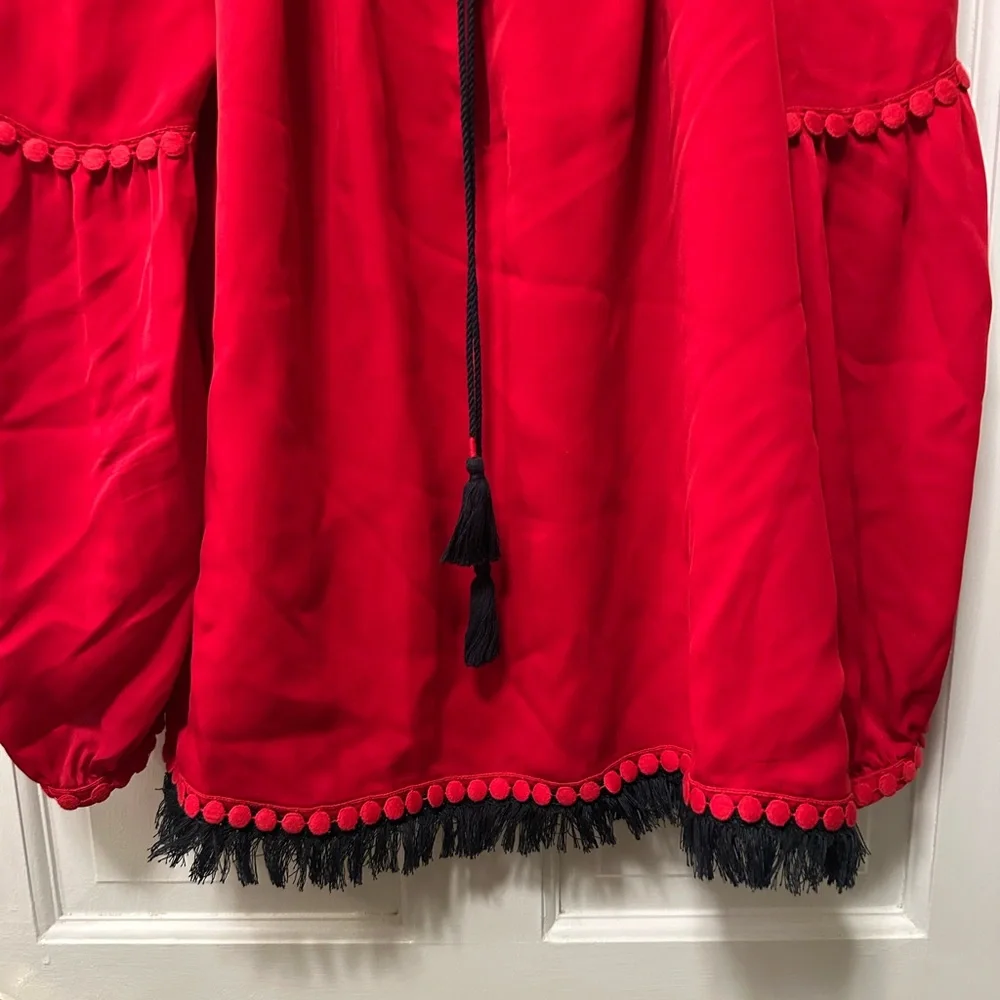 Tory Burch‎ Sylvie Silk Peasant Blouse